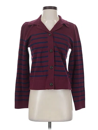 J.crew Factory Store Cardigan Sweater In Burgundy