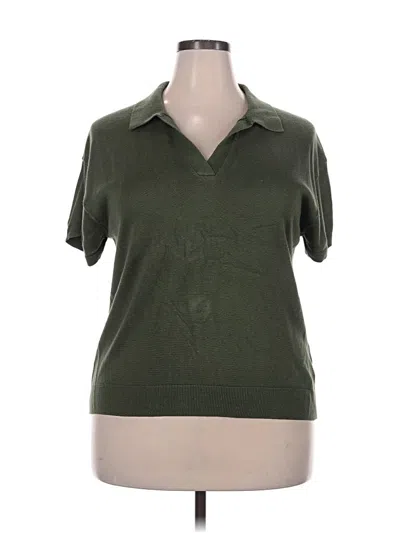 Pre-owned J.crew Factory Store Cardigan Sweater In Green