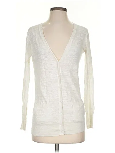 Pre-owned J.crew Factory Store Cardigan Sweater In Ivory
