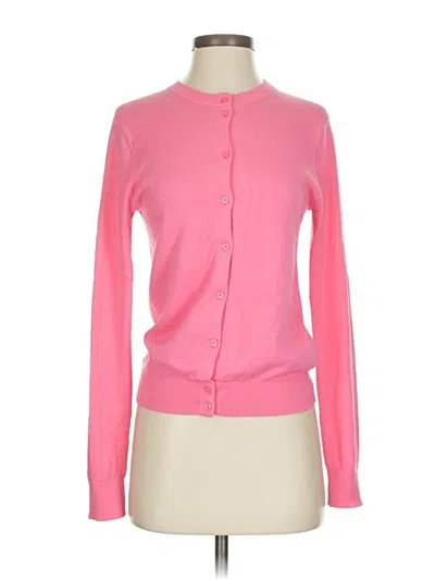 Pre-owned J.crew Factory Store Cardigan Sweater In Pink
