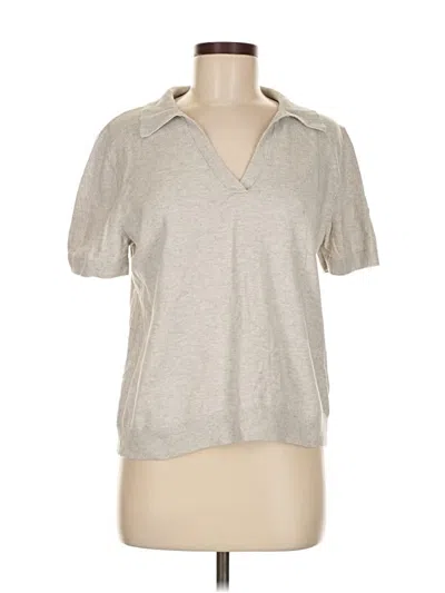 Pre-owned J.crew Factory Store Cardigan Sweater In Silver