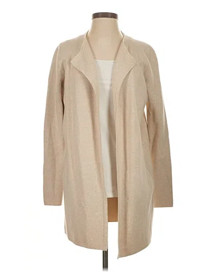 Pre-owned J.crew Factory Store Cardigan Sweater In Tan