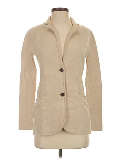 Pre-owned J.crew Factory Store Cardigan Sweater In Tan