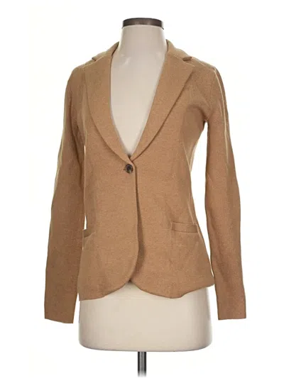 Pre-owned J.crew Factory Store Cardigan Sweater In Tan