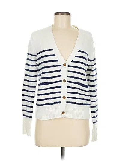 Pre-owned J.crew Factory Store Cardigan Sweater In White
