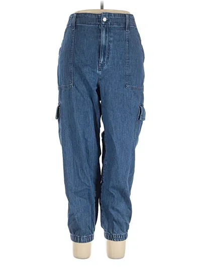 Pre-owned J.crew Factory Store Cargo Pants In Blue