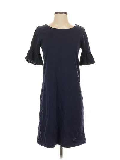 Pre-owned J.crew Factory Store Casual Dress In Blue