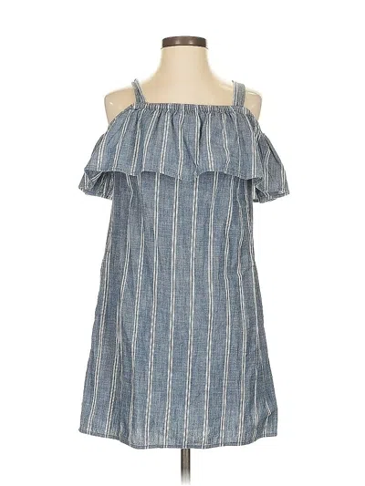 Pre-owned J.crew Factory Store Casual Dress In Blue