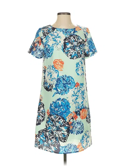 Pre-owned J.crew Factory Store Casual Dress In Blue