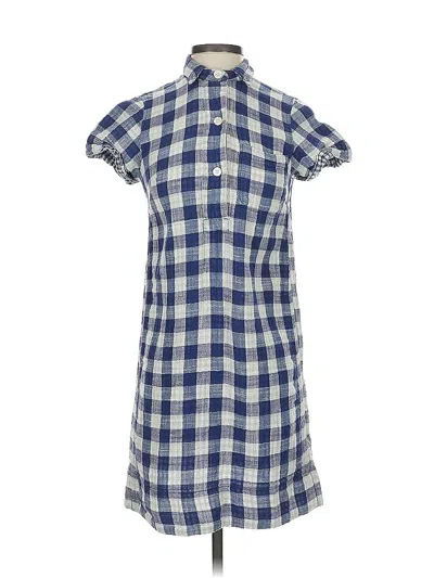 Pre-owned J.crew Factory Store Casual Dress In Blue