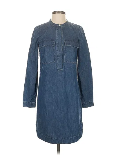 Pre-owned J.crew Factory Store Casual Dress In Blue