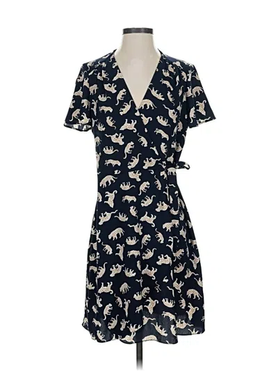Pre-owned J.crew Factory Store Casual Dress In Blue