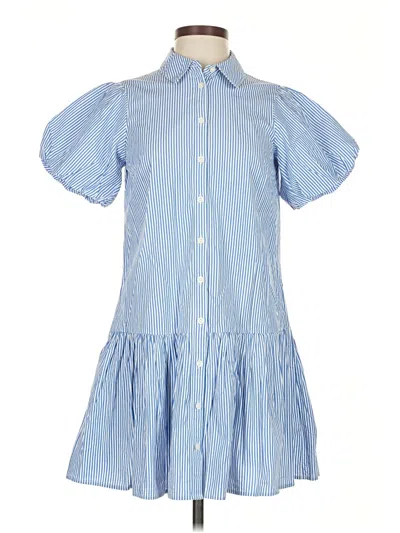 J.crew Factory Store Casual Dress In Blue