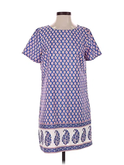 Pre-owned J.crew Factory Store Casual Dress In Blue