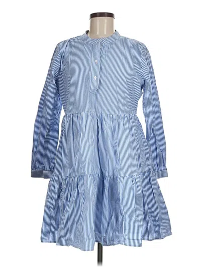 Pre-owned J.crew Factory Store Casual Dress In Blue