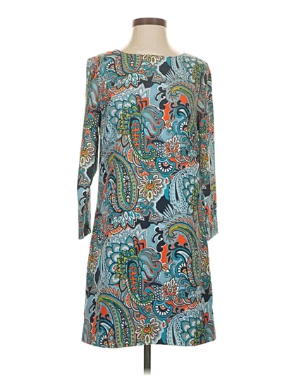 Pre-owned J.crew Factory Store Casual Dress In Blue