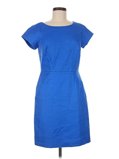 Pre-owned J.crew Factory Store Casual Dress In Blue