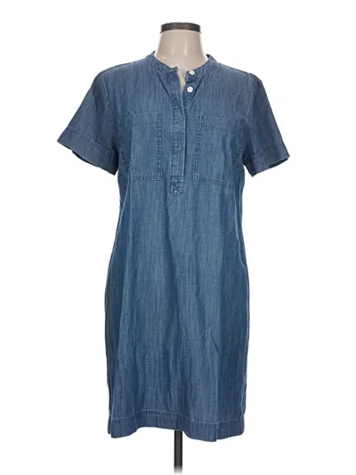 Pre-owned J.crew Factory Store Casual Dress In Blue