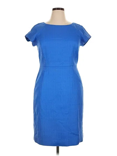 Pre-owned J.crew Factory Store Casual Dress In Blue