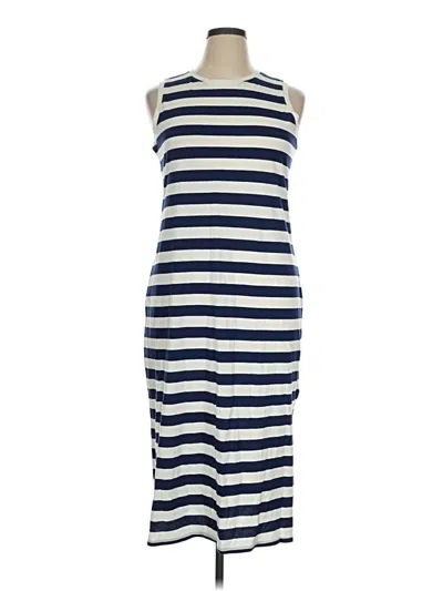 J.crew Factory Store Casual Dress In Blue