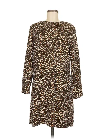 Pre-owned J.crew Factory Store Casual Dress In Brown