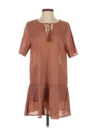 J.crew Factory Store Casual Dress In Brown