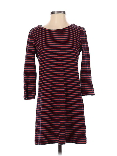 Pre-owned J.crew Factory Store Casual Dress In Burgundy