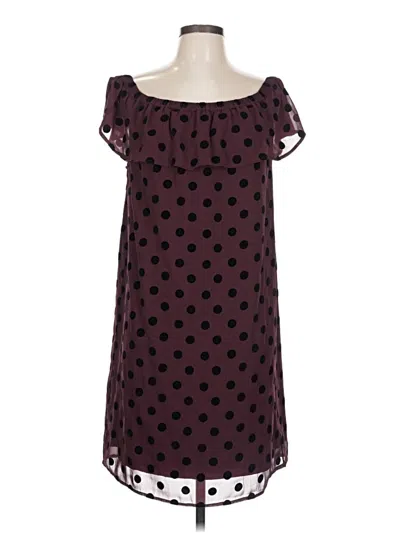 J.crew Factory Store Casual Dress In Burgundy
