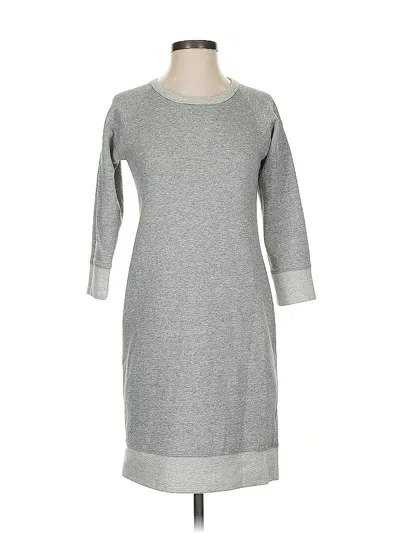 Pre-owned J.crew Factory Store Casual Dress In Gray
