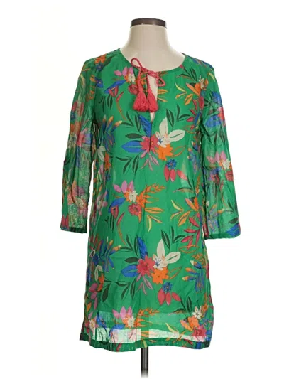 Pre-owned J.crew Factory Store Casual Dress In Green