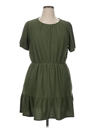 Pre-owned J.crew Factory Store Casual Dress In Green