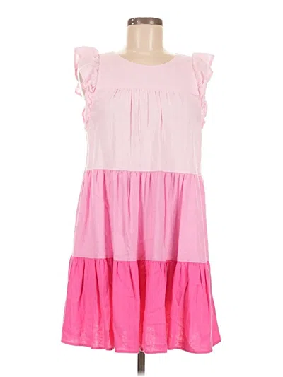 J.crew Factory Store Casual Dress In Pink