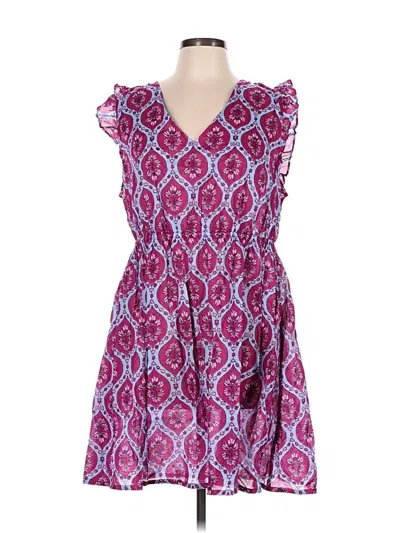 J.crew Factory Store Casual Dress In Purple