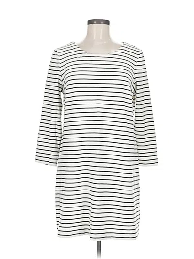 Pre-owned J.crew Factory Store Casual Dress In White