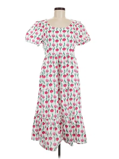 Pre-owned J.crew Factory Store Casual Dress In White