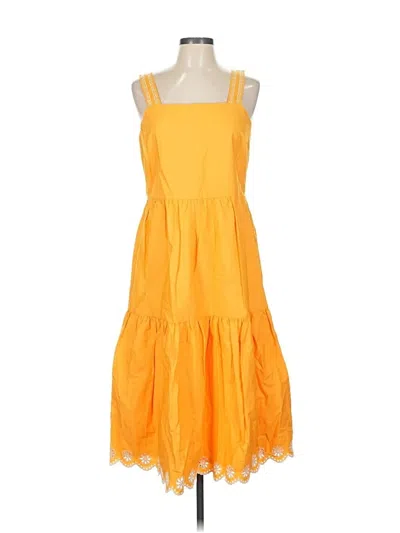 J.crew Factory Store Casual Dress In Yellow