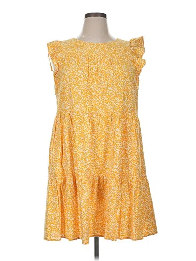 J.crew Factory Store Casual Dress In Yellow