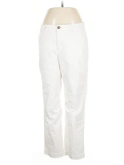 Pre-owned J.crew Factory Store Casual Pants In White