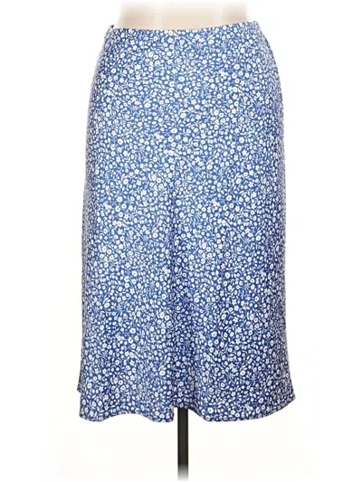 J.crew Factory Store Casual Skirt In Blue