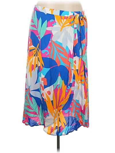 J.crew Factory Store Casual Skirt In Blue