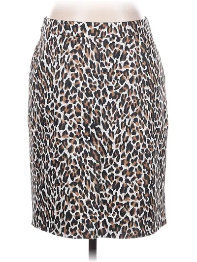 Pre-owned J.crew Factory Store Casual Skirt In Brown