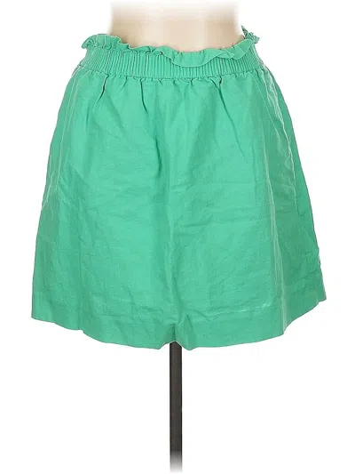 Pre-owned J.crew Factory Store Casual Skirt In Green