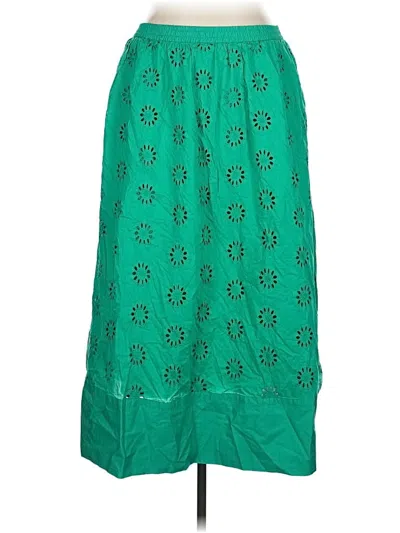 J.crew Factory Store Casual Skirt In Green