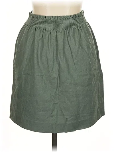 Pre-owned J.crew Factory Store Casual Skirt In Green