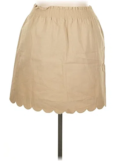 Pre-owned J.crew Factory Store Casual Skirt In Tan