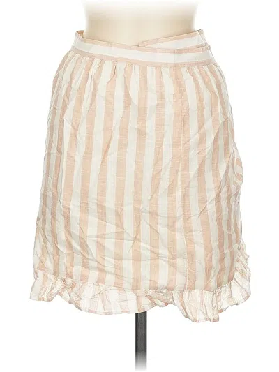 Pre-owned J.crew Factory Store Casual Skirt In White