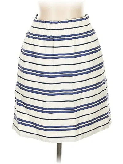 Pre-owned J.crew Factory Store Casual Skirt In White