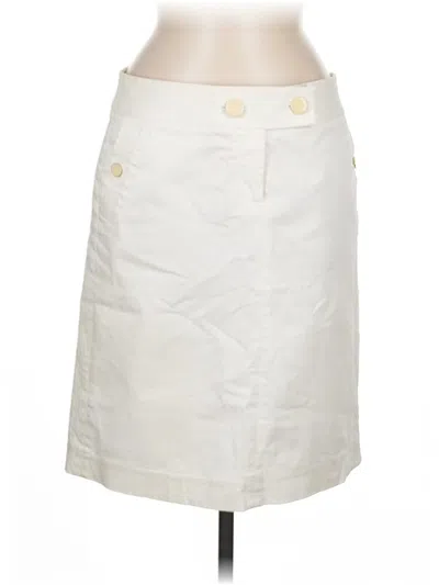Pre-owned J.crew Factory Store Casual Skirt In White