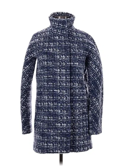 Pre-owned J.crew Factory Store Coat In Blue