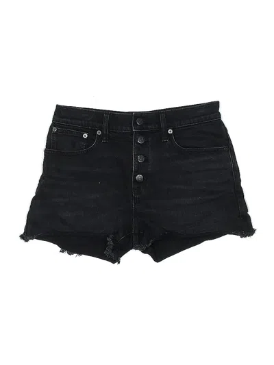 Pre-owned J.crew Factory Store Denim Shorts In Black